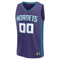 Charlotte Hornets Fanatics Fast Break Custom Jersey Icon Edition Purple