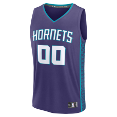 Charlotte Hornets Fanatics Fast Break Custom Jersey Icon Edition Purple