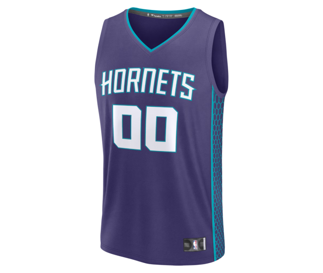 Charlotte Hornets Fanatics Fast Break Custom Jersey Icon Edition Purple