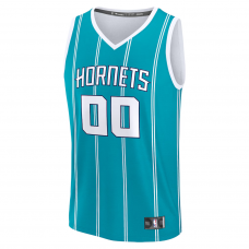 Charlotte Hornets Fanatics Fast Break Custom Jersey Icon Edition Teal