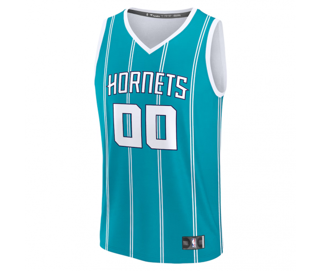 Charlotte Hornets Fanatics Fast Break Custom Jersey Icon Edition Teal