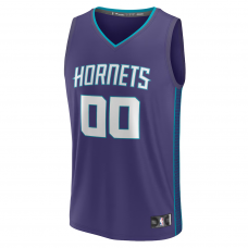 Charlotte Hornets Fanatics Fast Break Custom Jersey Purple Statement Edition