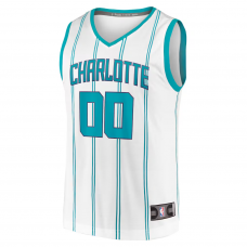 Charlotte Hornets Fanatics Fast Break Custom Replica Jersey Association Edition White