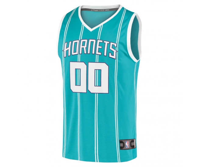 Charlotte Hornets Fanatics Fast Break Replica Custom Jersey Icon Edition Teal