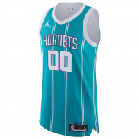 Charlotte Hornets Jordan Brand 2020 21 Authentic Custom Jersey Teal Icon Edition