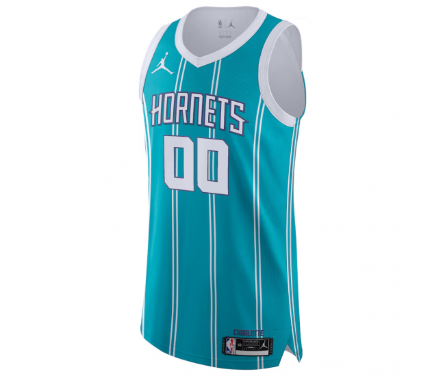 Charlotte Hornets Jordan Brand 2020 21 Authentic Custom Jersey Teal Icon Edition