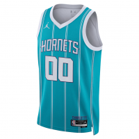 Charlotte Hornets Jordan Brand Unisex Swingman Custom Jersey Teal Icon Edition