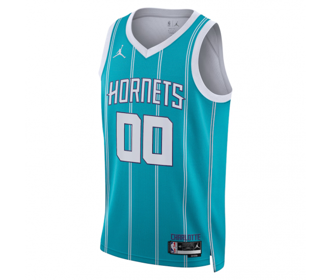 Charlotte Hornets Jordan Brand Unisex Swingman Custom Jersey Teal Icon Edition