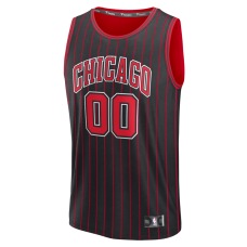 Chicago Bulls Fanatics Fast Break Custom Jersey Icon Edition Black