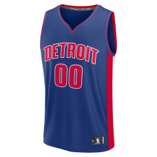 Detroit Pistons Fanatics Fast Break Custom Jersey Icon Edition Blue
