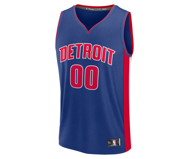 Detroit Pistons Fanatics Fast Break Custom Jersey Icon Edition Blue