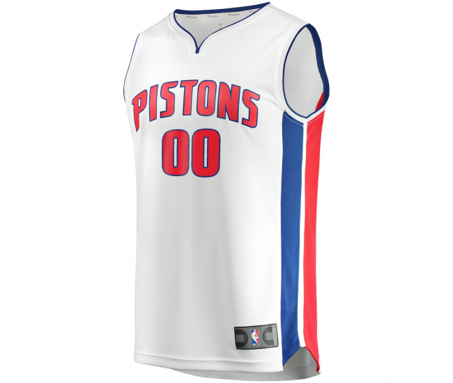 Detroit Pistons Fanatics Fast Break Custom Replica Jersey White Association Edition