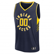 Indiana Pacers Fanatics Fast Break Custom Jersey Icon Edition Navy