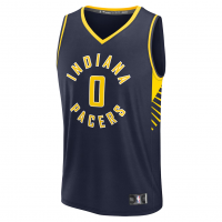 Tyrese Haliburton Indiana Pacers Fanatics Fast Break Replica Jersey Icon Edition Navy