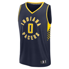Tyrese Haliburton Indiana Pacers Fanatics Fast Break Replica Jersey Navy Icon Edition