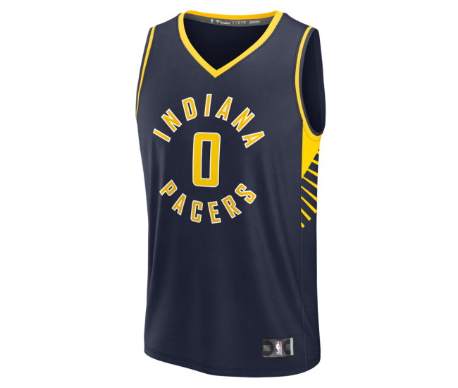 Tyrese Haliburton Indiana Pacers Fanatics Fast Break Replica Jersey Navy Icon Edition
