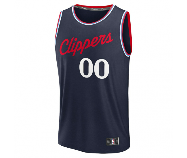 LA Clippers Fanatics Fast Break Custom Jersey Icon Edition Navy
