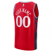 LA Clippers Fanatics Fast Break Custom Jersey Statement Edition Red