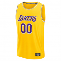 Los Angeles Lakers Fanatics Fast Break Custom Jersey Icon Edition Gold