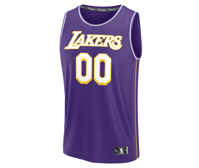 Los Angeles Lakers Fanatics Fast Break Custom Jersey Icon Edition Purple
