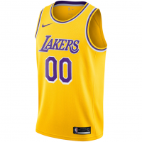 Los Angeles Lakers Nike Custom Swingman Jersey Gold Icon Edition