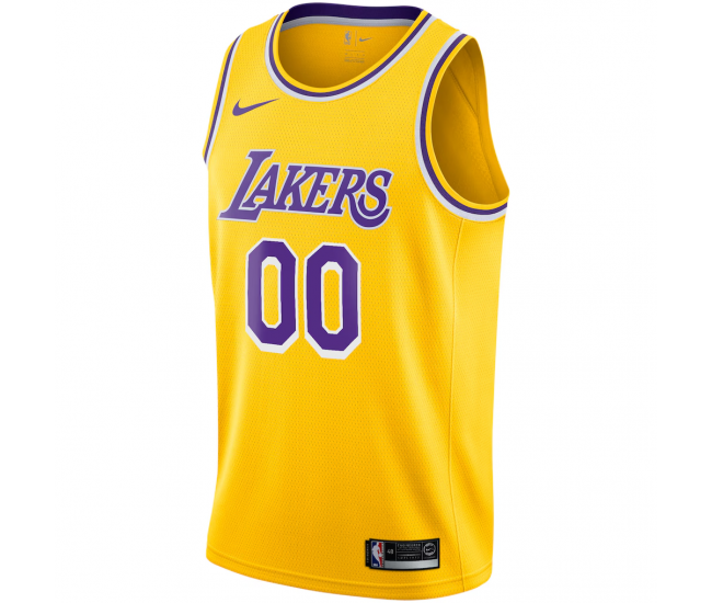 Los Angeles Lakers Nike Custom Swingman Jersey Gold Icon Edition