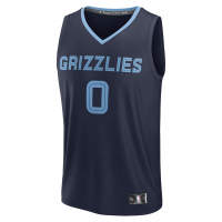 Jaylen Wells Memphis Grizzlies Fanatics Fast Break Replica Player Jersey Icon Edition Navy