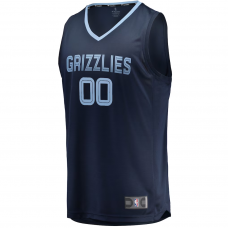 Memphis Grizzlies Fanatics Fast Break Custom Replica Jersey Navy Icon Edition