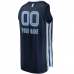 Memphis Grizzlies Fanatics Fast Break Custom Replica Jersey Navy Icon Edition