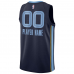 Memphis Grizzlies Nike 2020 21 Swingman Custom Jersey Icon Edition Navy