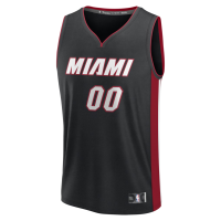 Miami Heat Fanatics Fast Break Custom Jersey Icon Edition Black