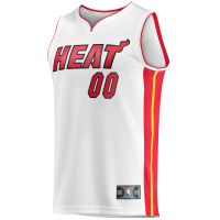 Miami Heat Fanatics Fast Break Custom Replica Jersey Association Edition White