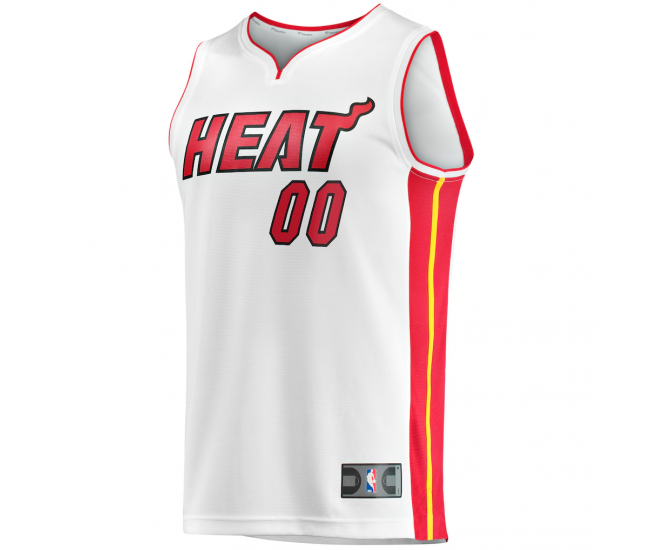 Miami Heat Fanatics Fast Break Custom Replica Jersey Association Edition White