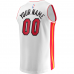 Miami Heat Fanatics Fast Break Custom Replica Jersey Association Edition White