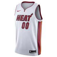 Miami Heat Nike 2020 21 Swingman Custom Jersey Association Edition White