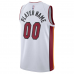 Miami Heat Nike 2020 21 Swingman Custom Jersey Association Edition White