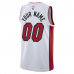Miami Heat Nike Unisex Swingman Custom Jersey White Association Edition