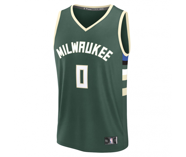 Brayden Burries Milwaukee Bucks Fanatics 2026 NBA Draft First Round Pick Fast Break Jersey Icon Edition Green
