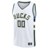 Milwaukee Bucks Fanatics Fast Break Custom Jersey Association Edition White