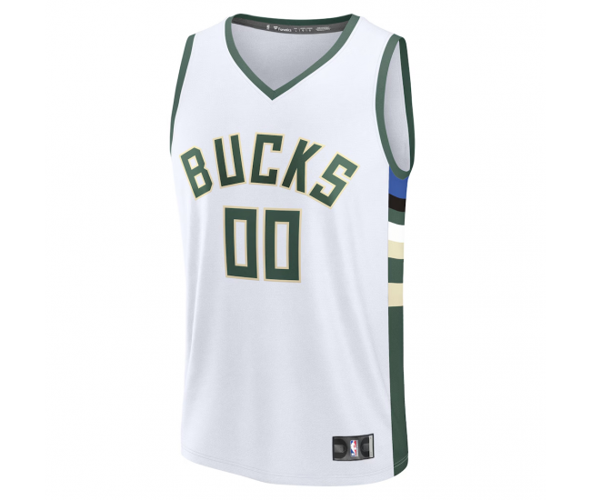 Milwaukee Bucks Fanatics Fast Break Custom Jersey Association Edition White