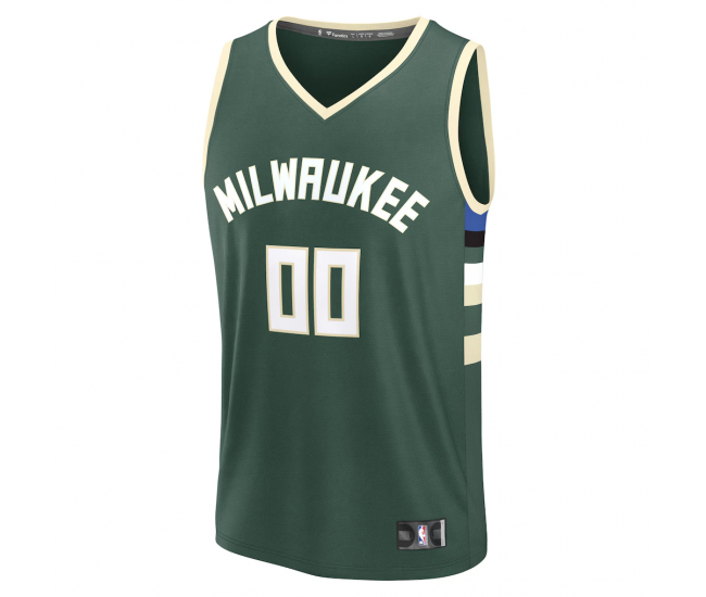 Milwaukee Bucks Fanatics Fast Break Custom Jersey Icon Edition Green