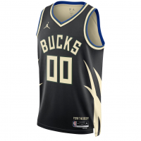 Milwaukee Bucks Jordan Brand Unisex 2022 23 Swingman Custom Jersey Statement Edition Black