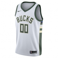Milwaukee Bucks Nike 2020 21 Swingman Custom Jersey Association Edition White