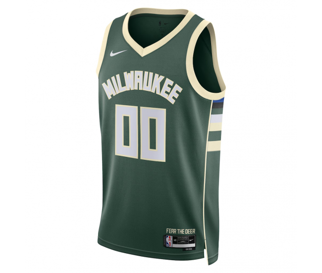 Milwaukee Bucks Nike Unisex Swingman Custom Jersey Hunter Green Icon Edition