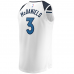 Jaden McDaniels Minnesota Timberwolves Fanatics Fast Break Replica Player Jersey Association Edition White