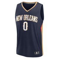 Jeremiah Fears New Orleans Pelicans Fanatics Fast Break Replica Jersey Navy Icon Edition