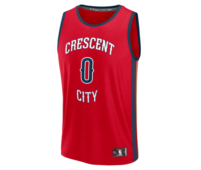 Jeremiah Fears New Orleans Pelicans Fanatics Fast Break Replica Player Jersey Statement Edition Red