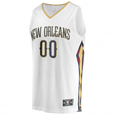 New Orleans Pelicans Fanatics Unisex Custom Fast Break Jersey Association Edition White New Orleans Pelicans Fanatics Unisex Custom Fast Break Jersey Association Edition White