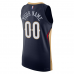 New Orleans Pelicans Nike 2021 22 Diamond Authentic Custom Jersey  Icon Edition Navy