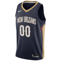 New Orleans Pelicans Nike Swingman Custom Jersey Navy Icon Edition
